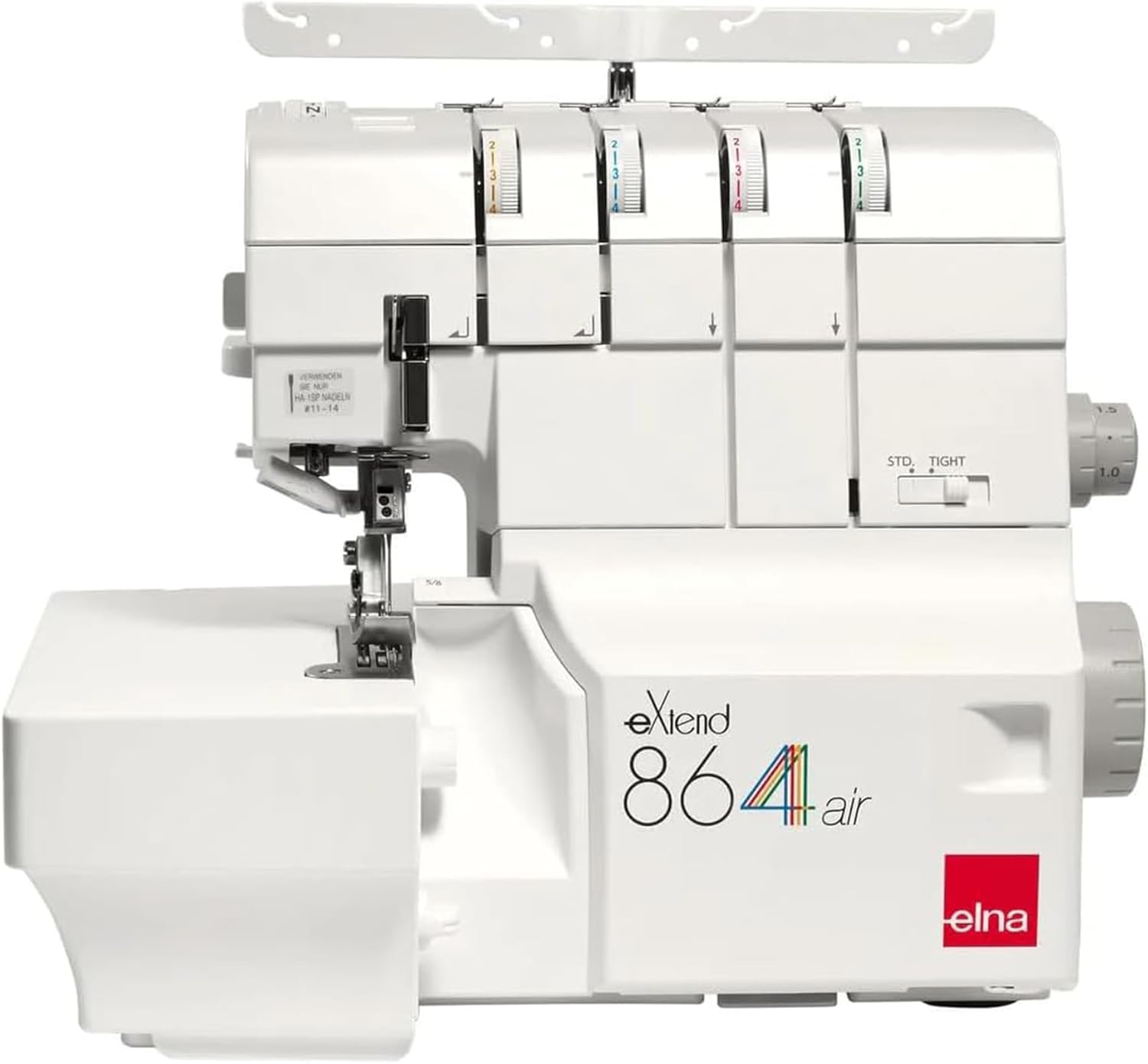 Elna eXtend 864 Air Threading Overlock Serger Machine with 2/3/4 Stitch Options