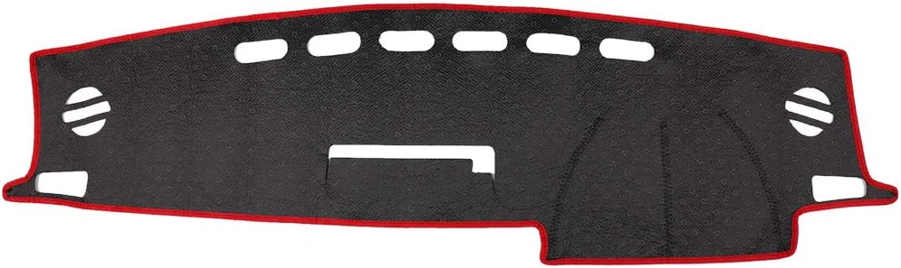 X AUTOHAUX Car Dashboard Cover Nonslip Black Red Sun Pad for Toyota RAV4 2013-2018