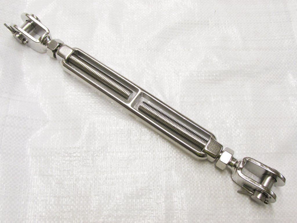 Secure Fix Direct Jaw Jaw Turnbuckle Stainless Steel M16 (Open Body Wire Rope Rigging Screw)