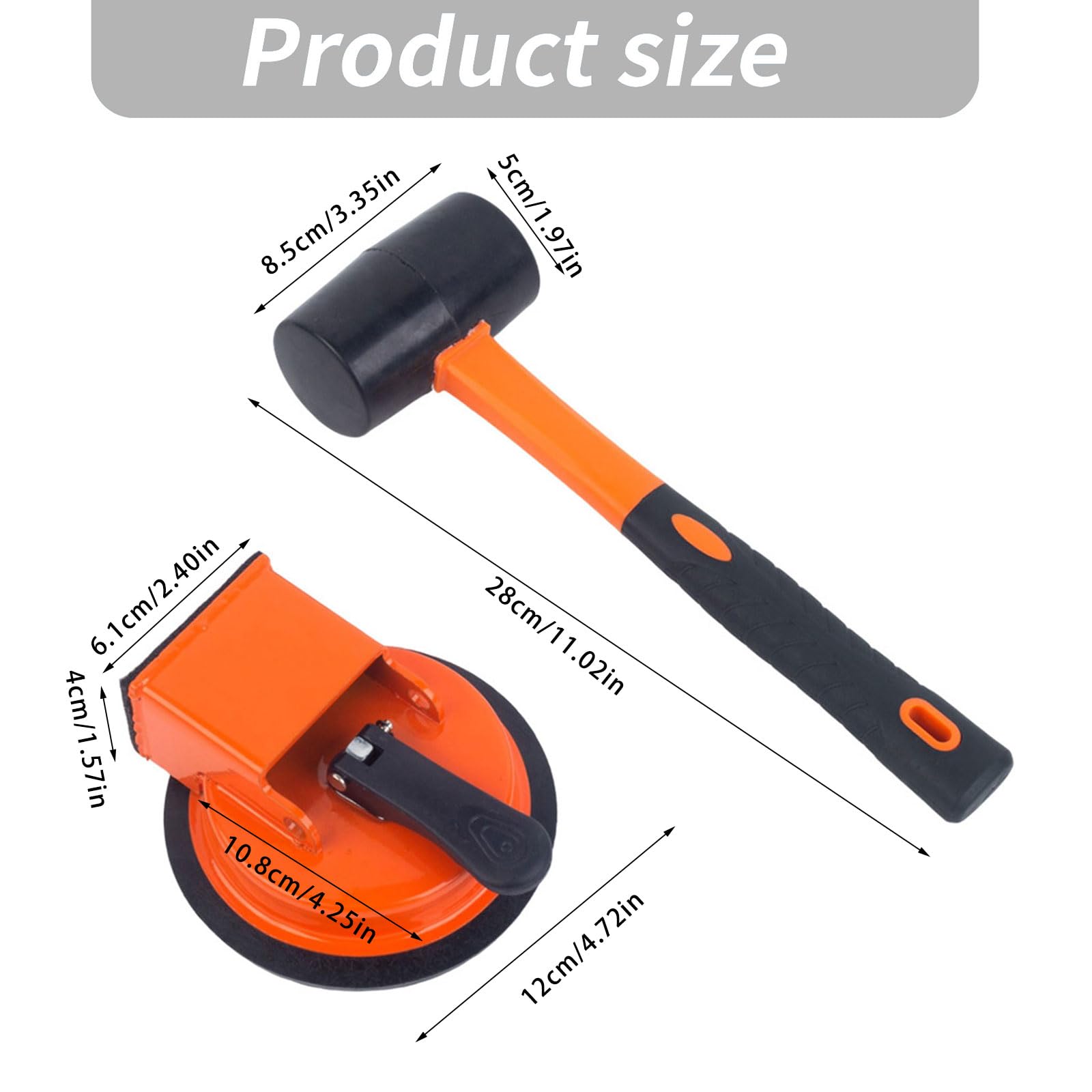 Pinza professionale a ventosa per piastrelle per pavimenti con impugnatura ergonomica facile installazione Allineamento preciso e sollevamento Allineatore differenze per pavimenti in legno