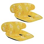 INFANZIA Dry Seat, Car Seat Protector Waterproof Carseat Liner Potty Training Toddlers, Baby and Infants, Piddle Pad for Carseats Strollers (Yellow, 2 Packs)