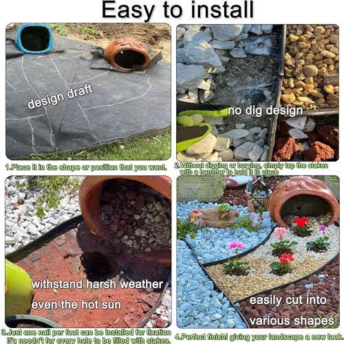 50% Off Heavy Duty 20FT Landscape Edging Kit - Image 5