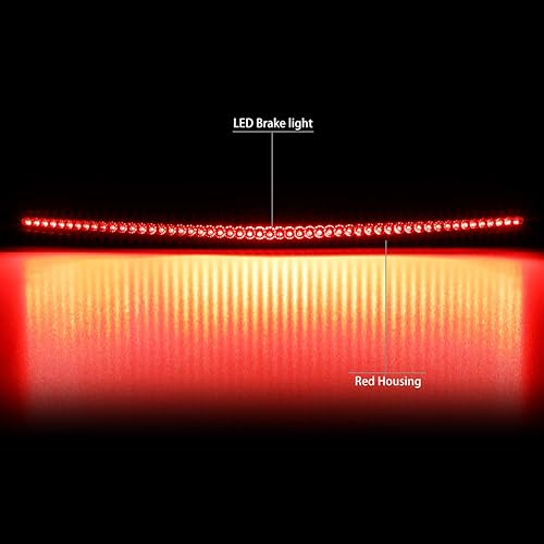Miniatura 2 de DNA MOTORING 3BL-CDTS06-LED-RD - Luz de freno LED de tercera cola con lente roja compatible con Cadillac DTS 06-11