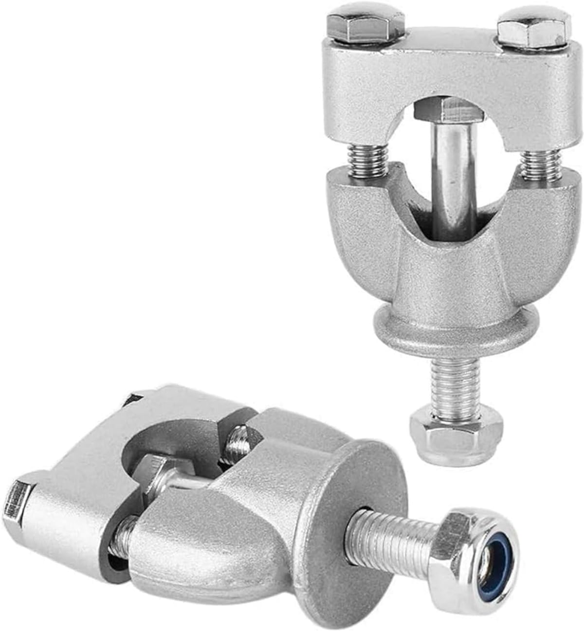 Rehausseur de guidon moto 22mm pontet de rehausse universel couleur argent