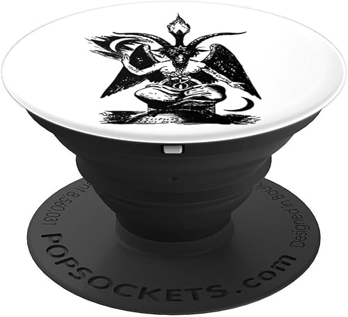 Miniatura 4 de BaphometMystic Occult fangbanger Demonpopsockets agarre y soporte para teléfonos y tabletas, Negro