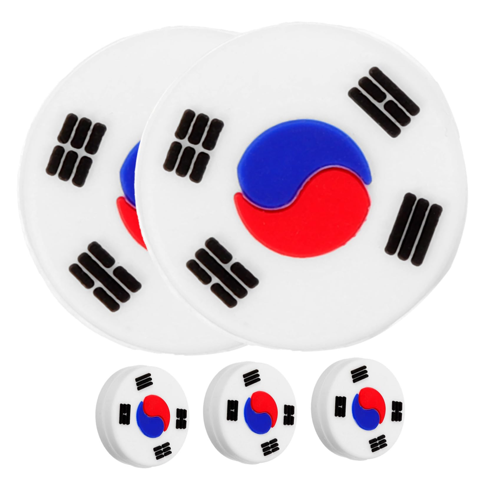 Toddmomy 5pcs Korean Tennis Racket Dampener Vibration Absorber Shocking Absorbers for Players