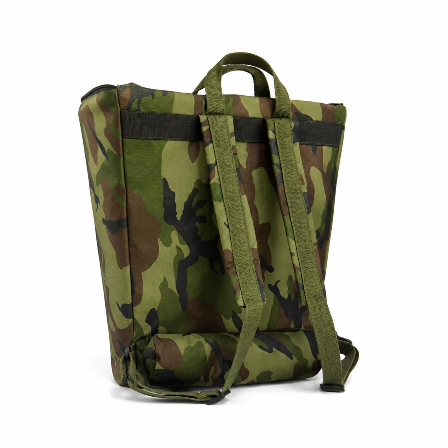 PALUPLUS Zaino con Cesta per Raccolta Funghi color Verde Mimetico, Misura 42x36x46 cm, Tasca Portaoggetti, Schienale con Cuscino Imbottito, Chiusura a Cerniera e Spallacci Regolabili -8599F -2,2
