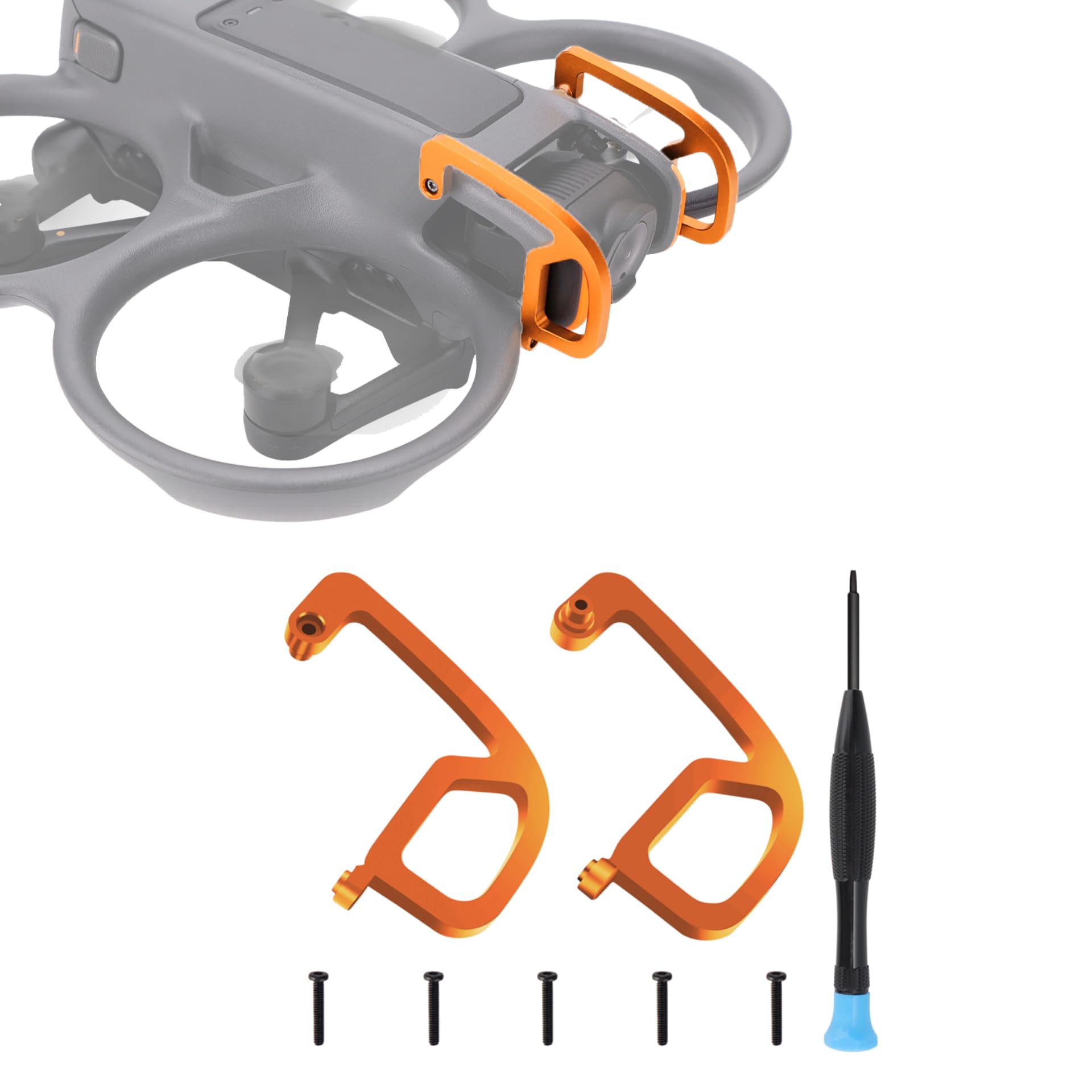 Gimbal Bumper Protector for DJI AVATA2, Aluminum Alloy, Impact Resistant, Stabilizing Force Area, Lightweight