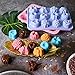 Sakolla 3 Pack Flower Molds Silicone, 12 Cavities Different Shapes Silicone Molds for Chocolate, Cupcake, Candy, Jelly, Ice Cube, Muffin (Pink, Purple, Blue)