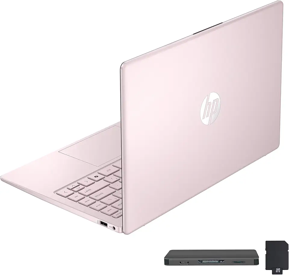 HP Laptop Stream HD BrightView de 14 polegadas, processador Intel N150, 16 GB de RAM, armazenamento de 288 GB (128 GB UFS + conjunto de estação de ancoragem SSD de 160 GB), gráficos Intel, webcam HD