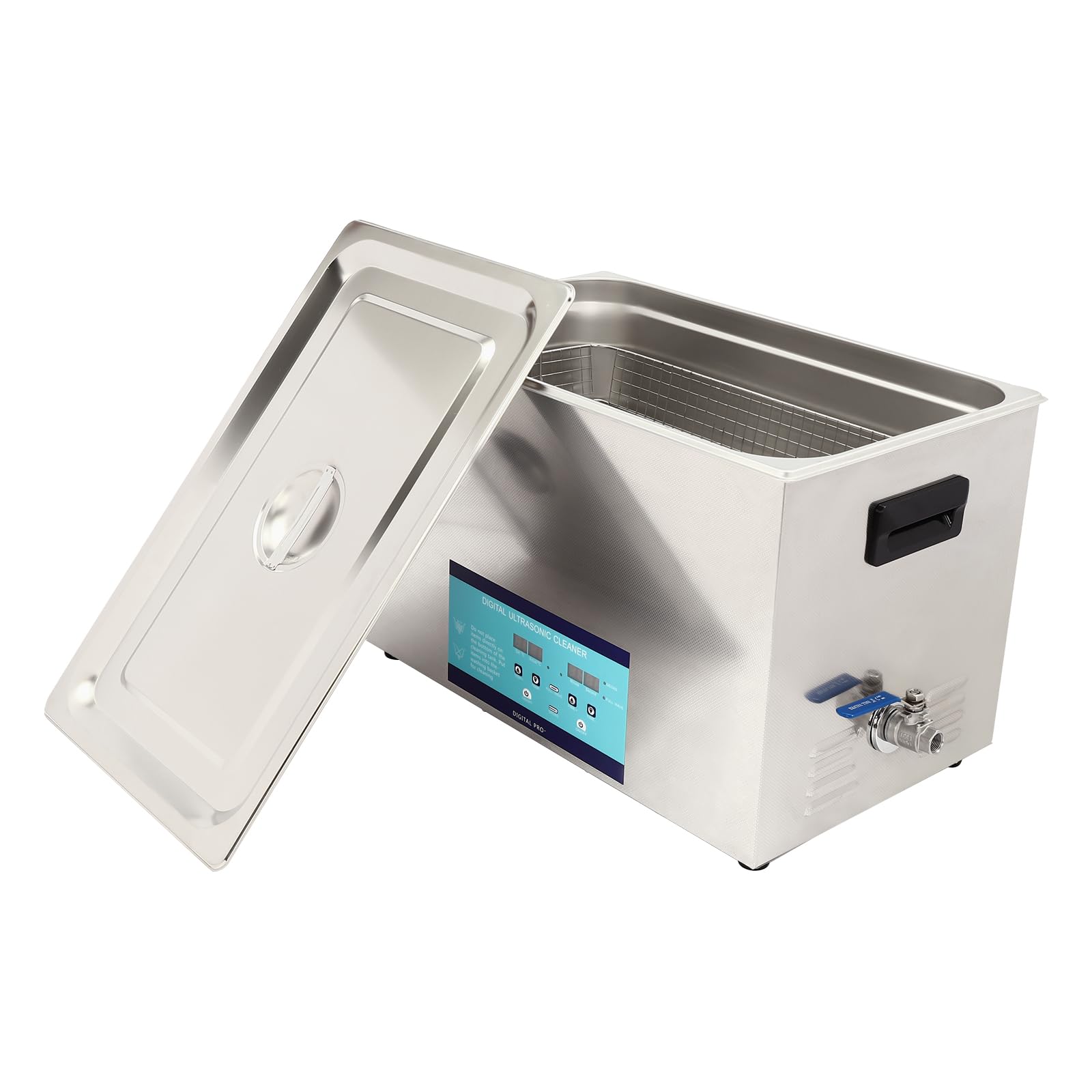 30L Edelstahl Ultraschallreinigungsgerät 600W Ultraschallreiniger 3 Reinigungsmodi (40/28KHZ und Entgasungsmodus) Ultraschall Reinigungsgerät mit Innenkorb, Heizung und Timer für Schmuck, Brillen