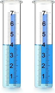 7 inch Plastic Rain Gauge Replacement Tube,Freeze Proof Outdoor Rain Gauges Replacement Tube Plastic for Yard Garden,(Size:8.26x2.16x1.75 inches)