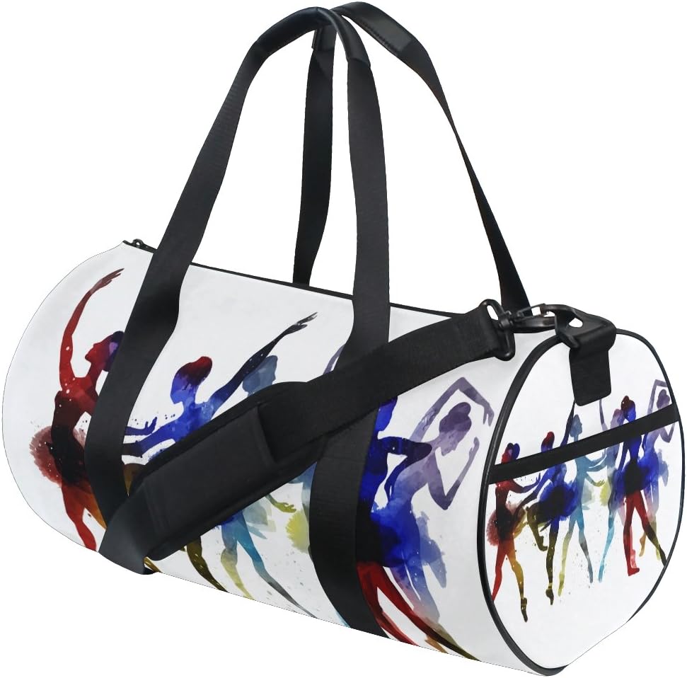 Naanle Golf Ball With American Flag Patriotic Usa Gym bag Sports Travel Duffle Bags for Men Women Boys Girls Kids