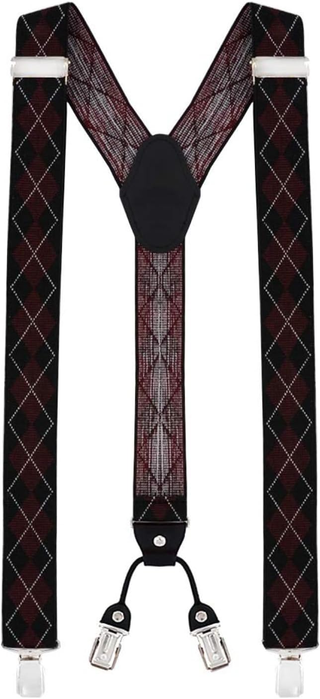 Checked - Black Red White