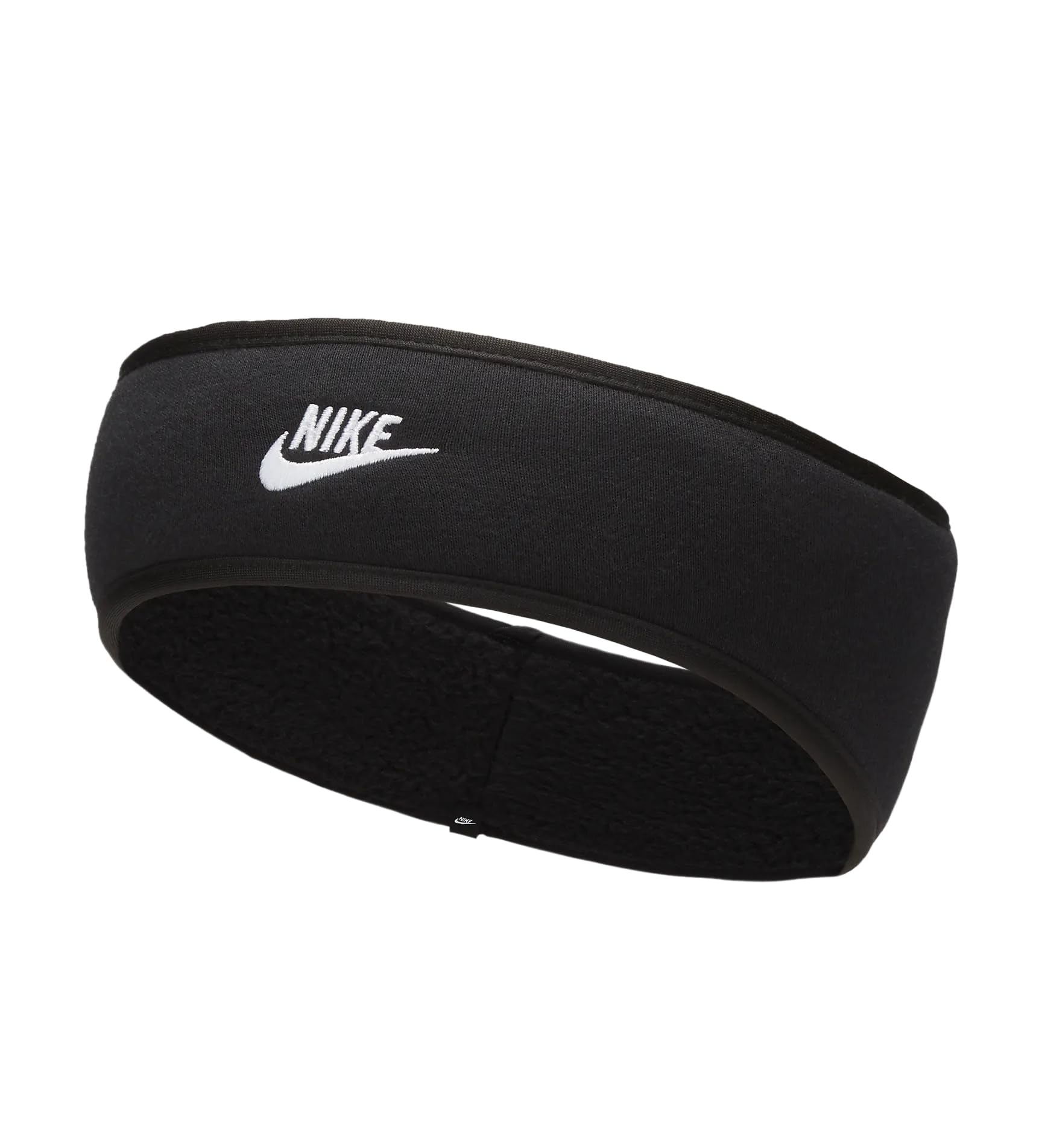 Nike W Club N.100.4360.010.​OS Bandeau en Polaire pour Femme Noir/​Blanc Taille Unique