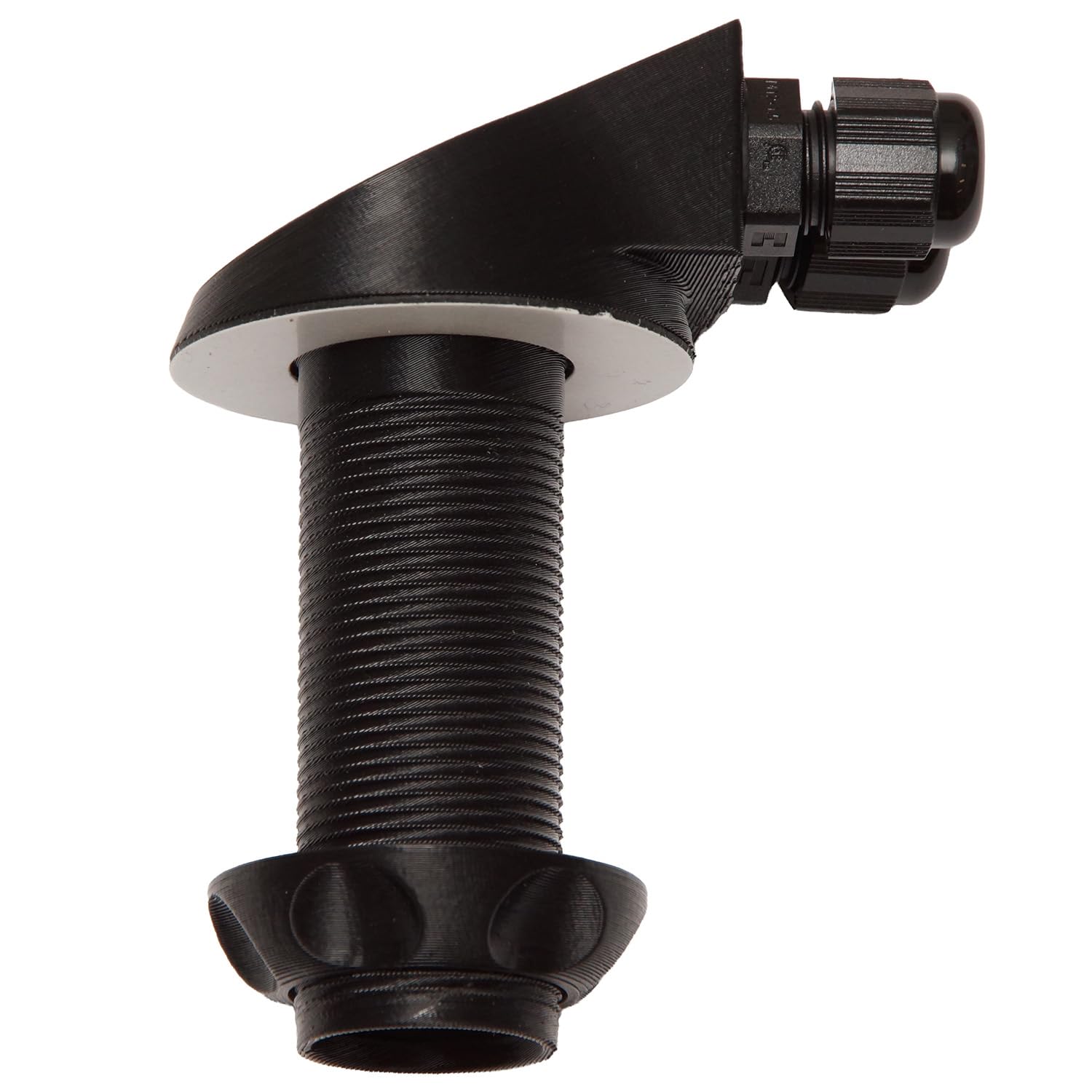 Panneau solaire, entrée de câble, passe-câble solaire, étanche avec joint de qualité supérieure (butyl), camping-car, caravane, bateau, noir, sans câble
