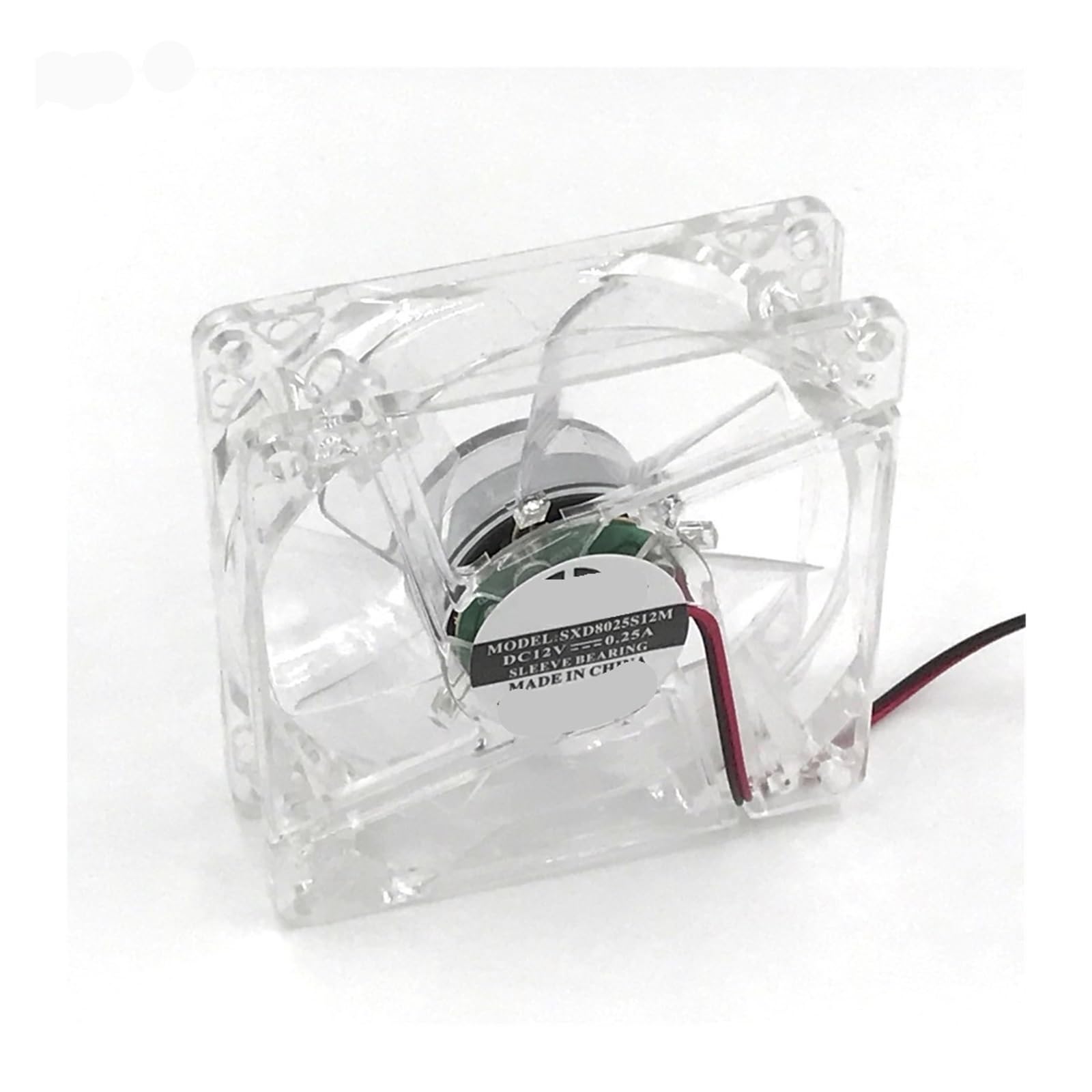 JJKKOZVQF 80mm Computer Mute Cooling Fan with 4ea Led 8025 8cm Silent DC 12V