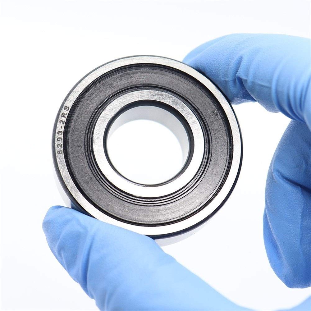 HYUJNAFZR Power Transmission Products 4PCS 6203RS Bearing 17x40x12mm ABEC-5 Motorcycle Wheels Bearings for Column Izh Jupiter 5 IJ Planeta Sport 350 Ball Bearings