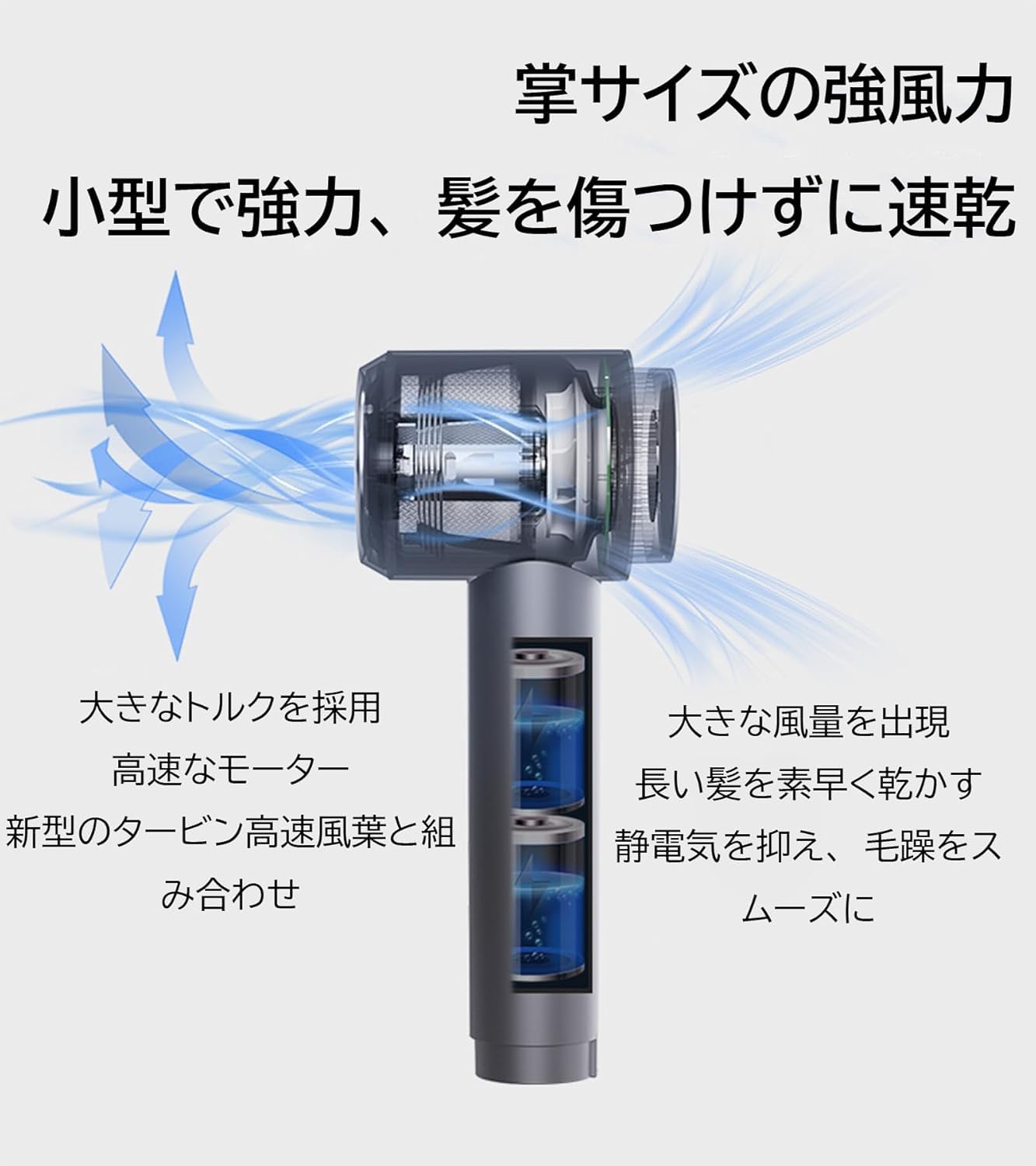 Amazon | P30 コードレスドライヤー ワイヤレスドライヤー 充電式 大