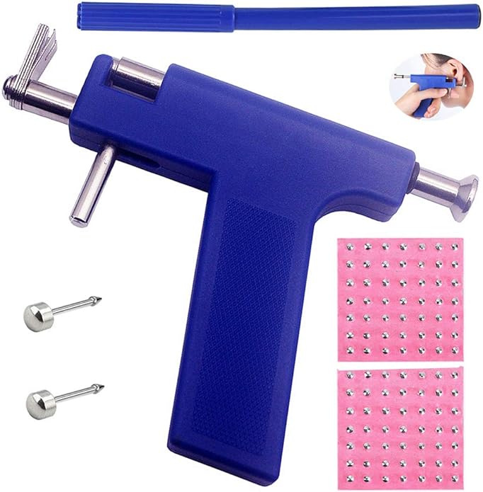 Body Piercing Gun Tool Kit Ohrpiercing Pistole Ohr Nase Nabel Piercing