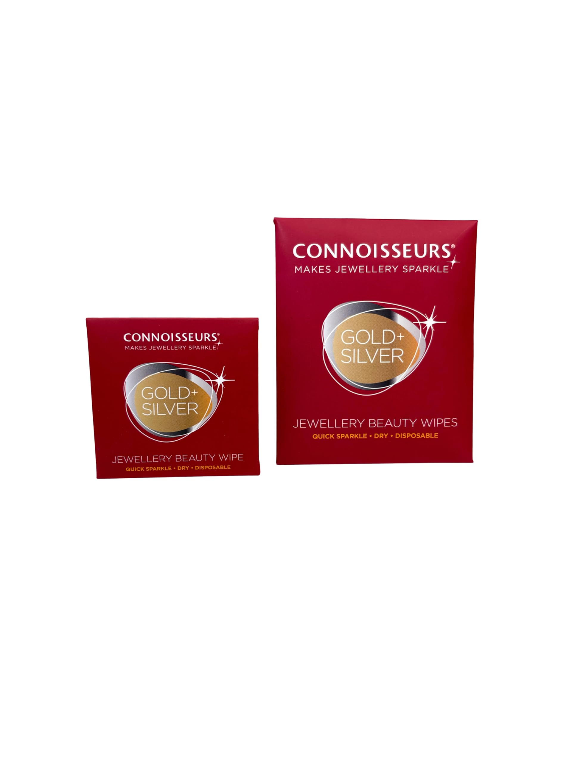 Connoisseurs Zestaw do czyszczenia biżuterii, diamentowy sztyft i 6 ściereczek do czyszczenia, do czyszczenia biżuterii, złota, diamentowa, platynowa i srebrna, czyszczenie pierścionków