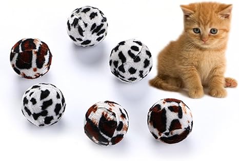 Aeeking 5 Pcs Chat Chaton Drole Zebre Rayures Leopard Balle Jouet Teaser Interactive Chat Jouets Pour Interieur Chats Balles Couleur Aleatoire Premium Qualite Amazon Fr Animalerie