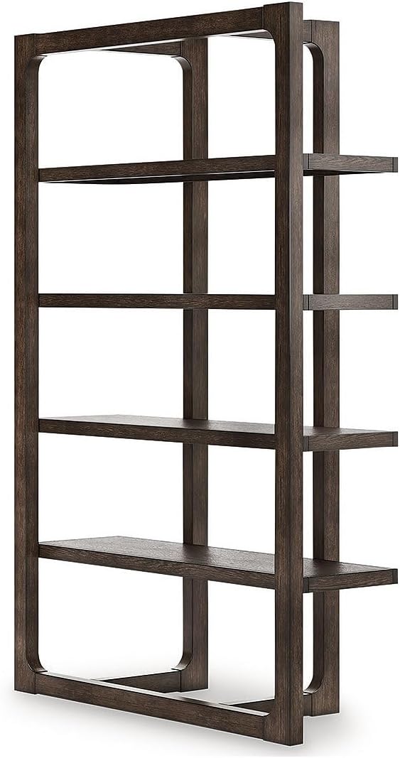 Signature Design by Ashley Breckington Contemporary 76" Bookcase, Dark Brown
