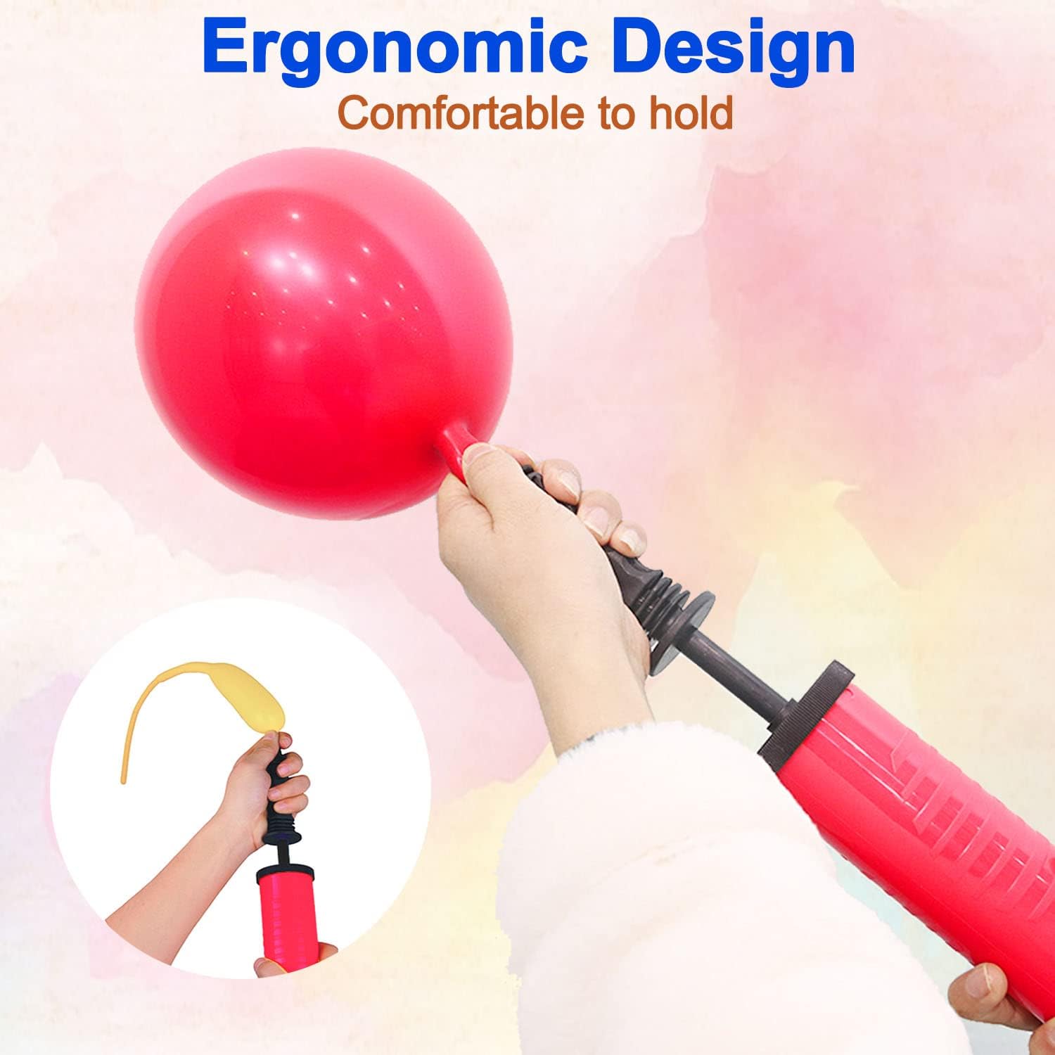 Balloon Pump Hand Manual Inflator, Balloon Manual Pump Blower Pump suitable for Party Decoration