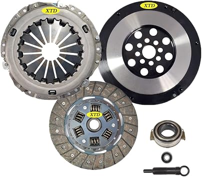 AMC OE Clutch Kit + 12Lbs Flywheel compatible with 1990-1995 Toyota Starlet 1.3i GT Turbo EP82 / 1996-1999 Starlet 1.3i Glanza V EP91 1.3L Turbo 4E-FTE