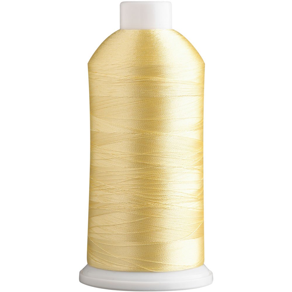 Superpunch SuperB Embroidery Thread 40wt, 5000 m Cone, Mellow Yellow 613