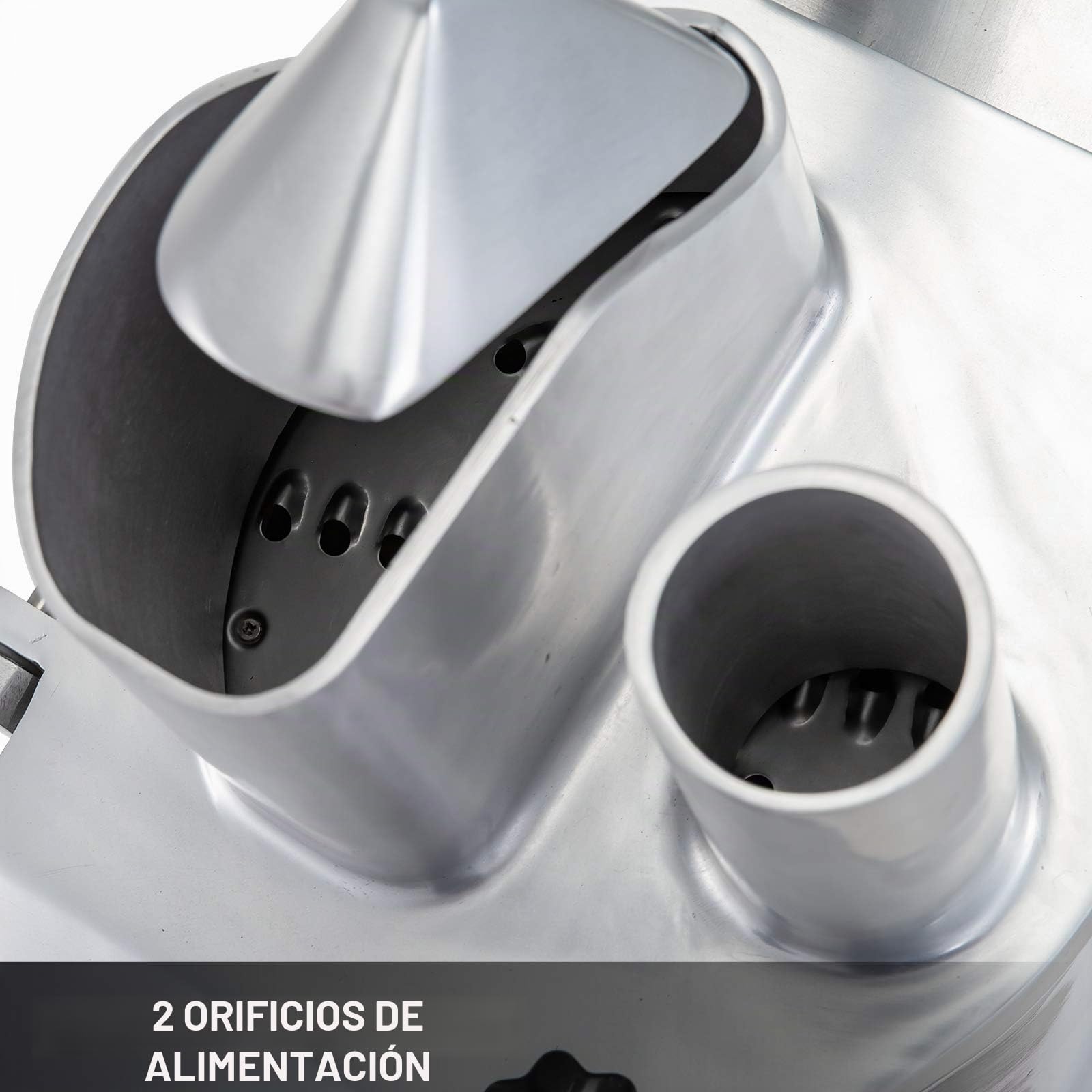 VEVOR Cortador eléctrico 270 r por min, comercial 550 W, con 6 discos de corte procesador para verduras, profesional robot de cocina,