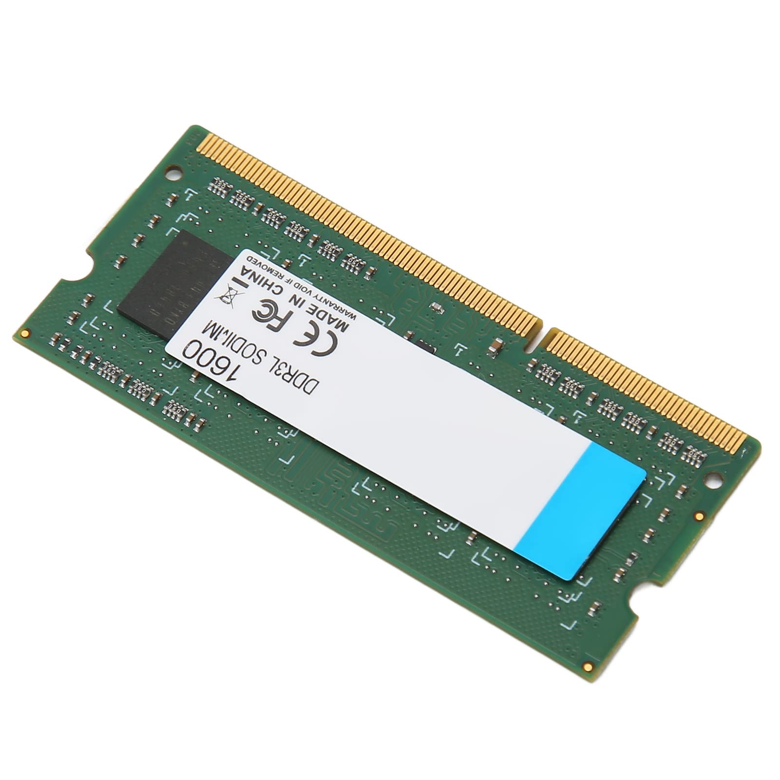Cuifati Pamięć DDR3L 1600 MHz RAM do Laptopa, 204Pin SODIMM 64 Bity Plug and Play 1,35 V/1,5 V Moduł Pamięci RAM do Komputera Stacjonarnego, Poprawiona wydajność Systemu Laptopa DDR3L 1600 MHz (8GB)