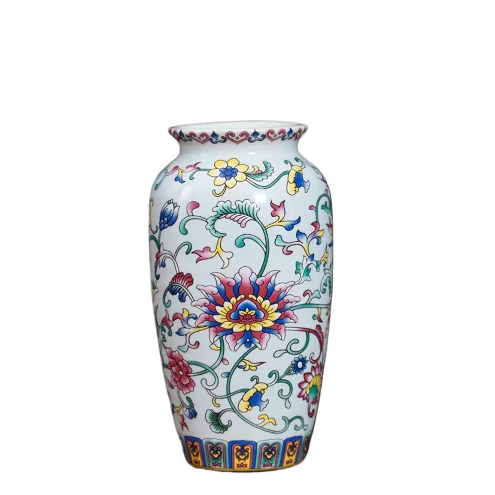 Vases for Flowers Small Ceramic Vase For Handmade Elegant Vintage Painting Enamel Glazed Porcelain Decorative Vases For Office Home