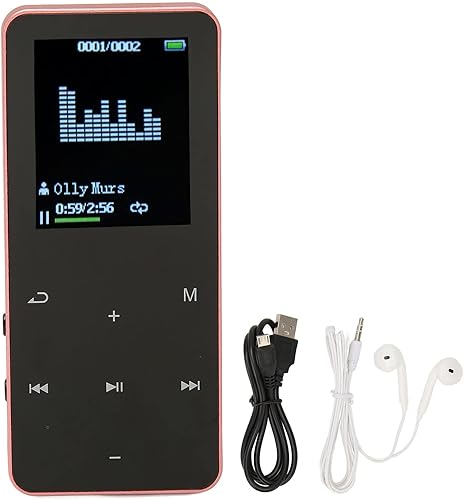 Miniatura 6 de Reproductor MP3 8G con Bluetooth, pantalla de 1.8 pulgadas, reproductor de música ultra delgado con reproducción de video, reducción de ruido