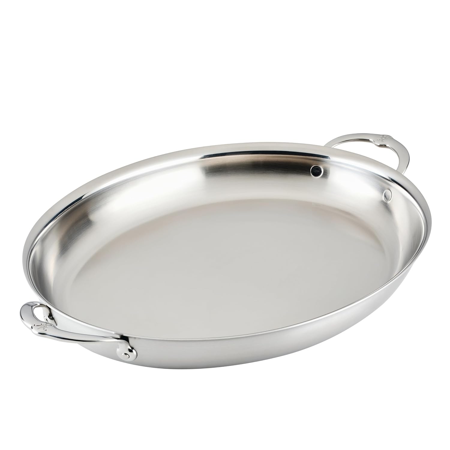 Hestan Provisions - Clad Oval Roaster, Stainless Steel, 17.5 x 14 inch