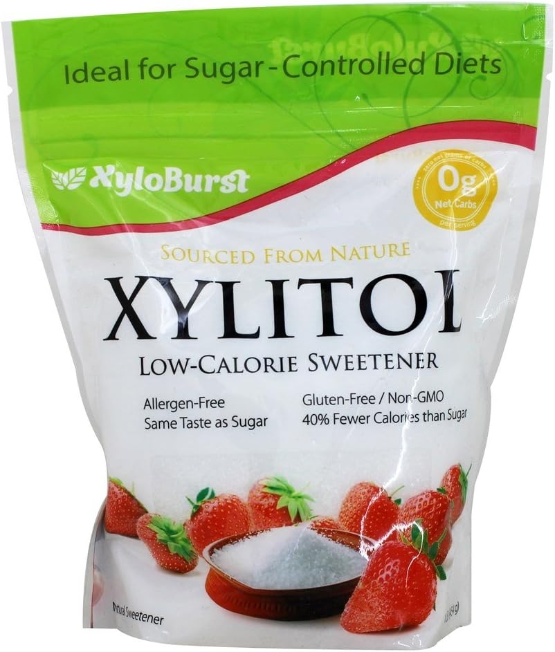 Focus Nutrition, Xyloburst, Sugar-Free, Non-GMO, Gluten-Free Xylitol Low Calorie Sweetener - 1 lb. Ziplock Bag