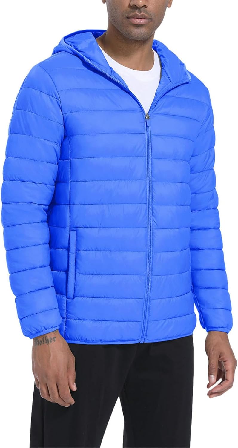 Men's Fashion Fleece Hooded Winter Coat Thick Warm Windproof Parka for Gift Giving