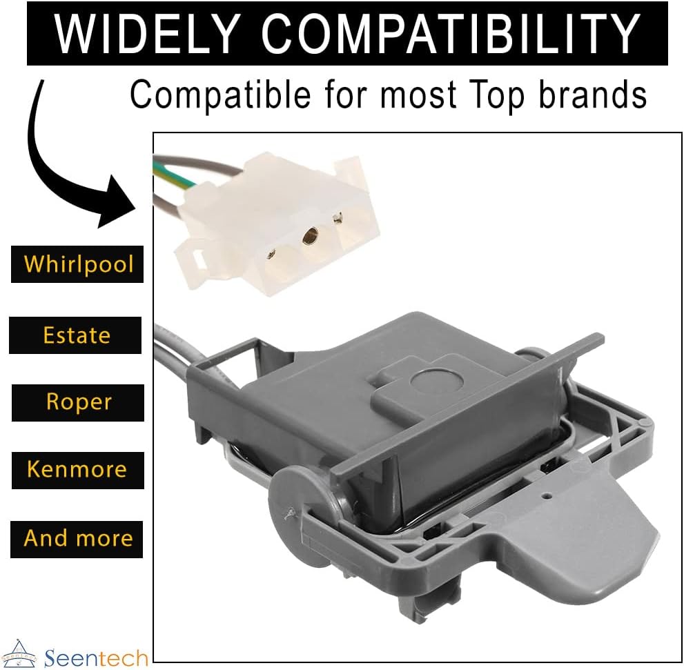 Lifetime 285671 Washer Lid Switch by Seentech, Fit for Whirlpool, Kenmore Washing Machines - Replaces Part Numbers: 285671V, AP3094500, 3352629, 3352631, 3352634, 3355808, AH334600, EA334600