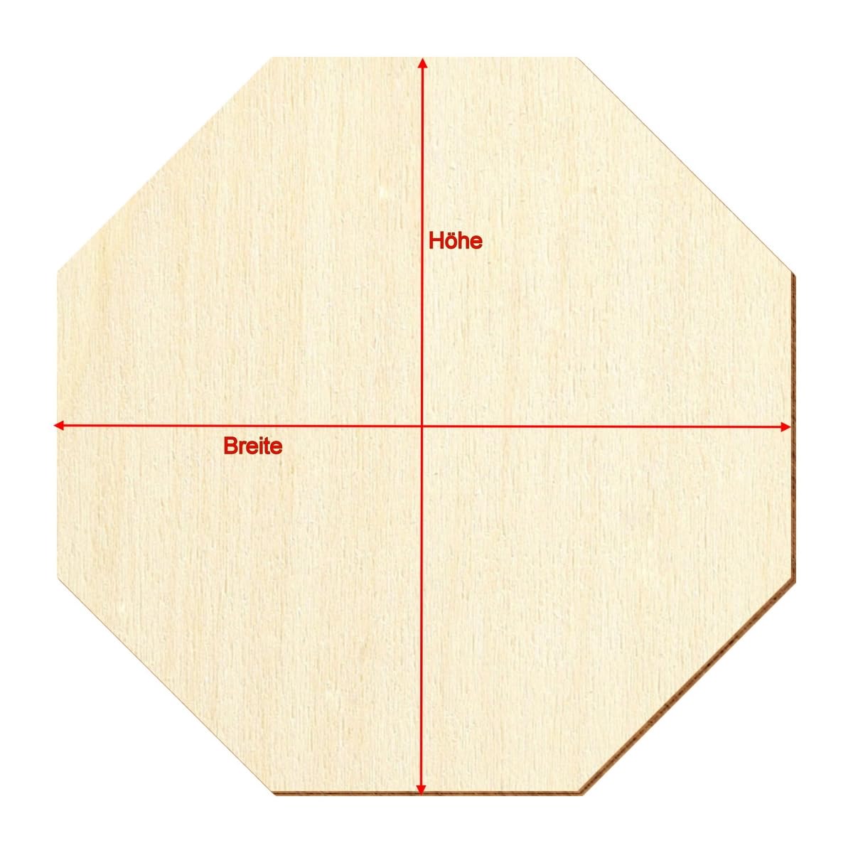 Dischi Di Legno Quadrati Per Decorazione Fai Da Te – 60x60 Mm, Angoli Arrotondati, Confezione Da 10 Pezzi, Naturale Da Verniciare