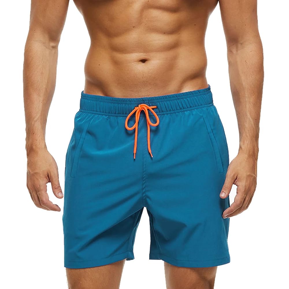 YYDSXK Bañadores para Hombre, Bañadores Hombre Transpirable Impermeables con Forro de Malla y Cordón Surf Natación Playa