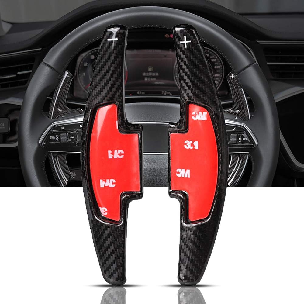 Honda Carbon Fiber Paddle Shifter Extension - Acura TLX, Accord, Fit, CR-V, Civic Steering Wheel Shift Paddles (Black)