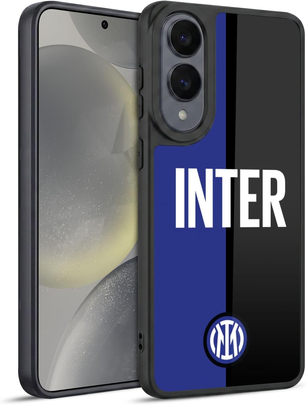 Head Case Designs Officially Licensed Inter Milan Inter Milano Logo Badge Gel Armor Case [Military Grade Drop Protection] Compatible with Samsung Galaxy S24 5G