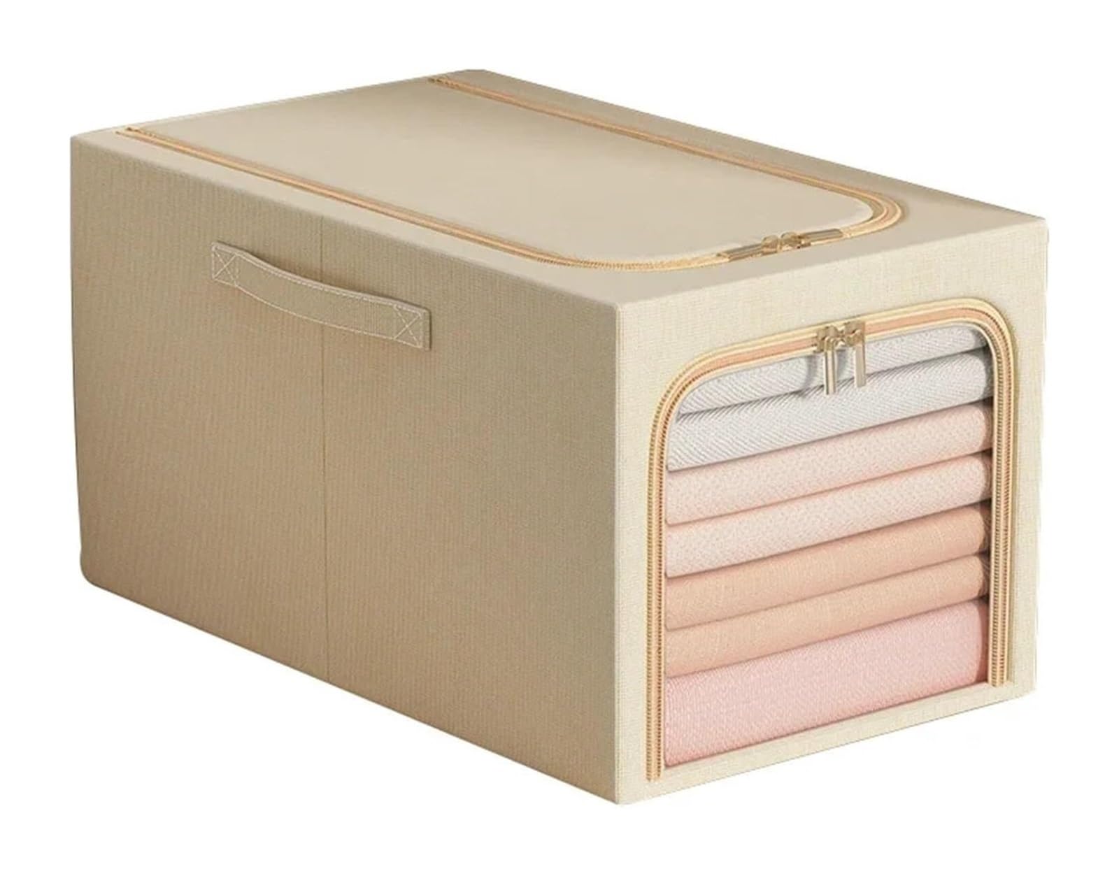 Pudełko do przechowywania bielizny, Prosta sypialnia w domu, sortowanie odzieży(Beige,45X30X23CM)
