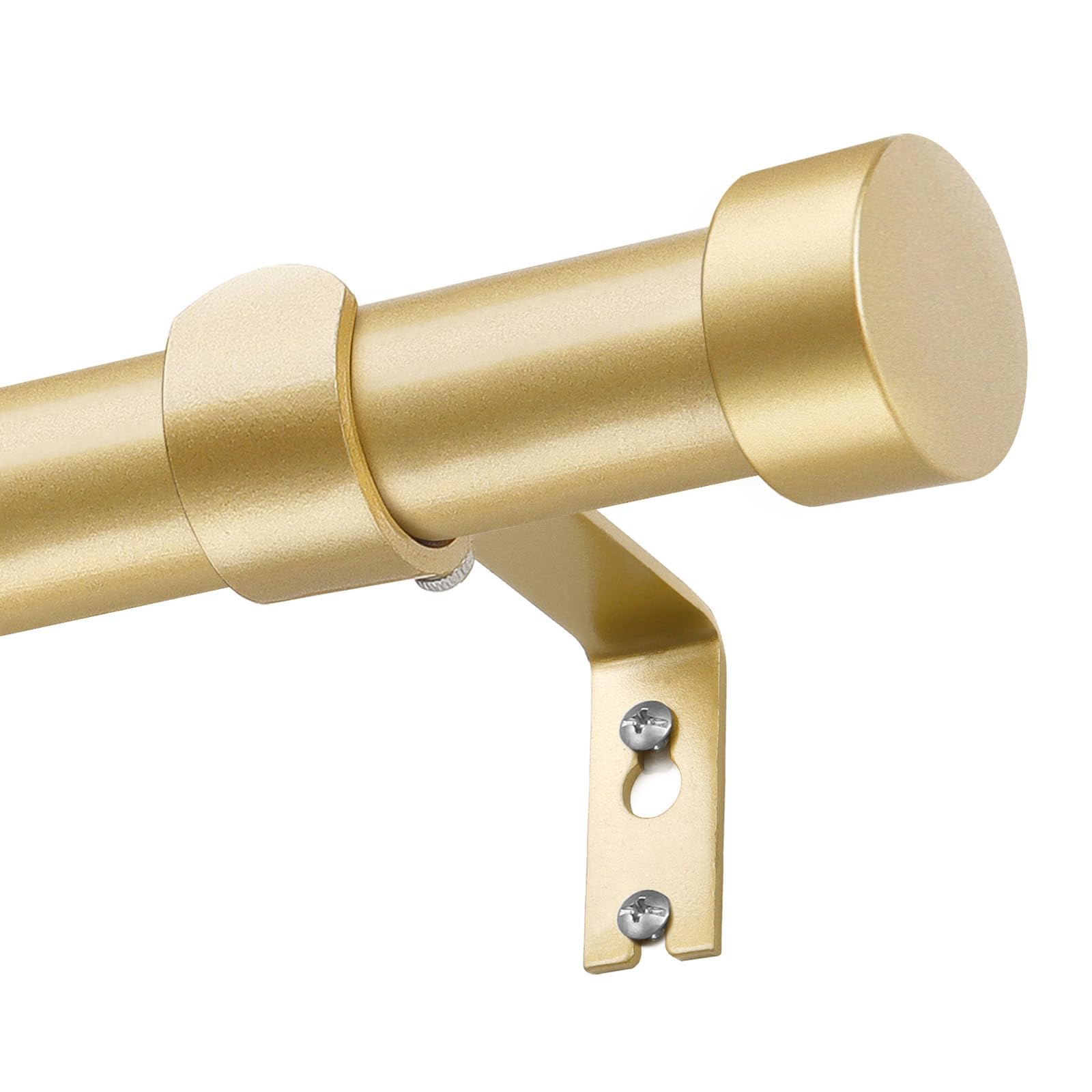 KAMANINA Gold Curtain Pole 80 to 148 cm