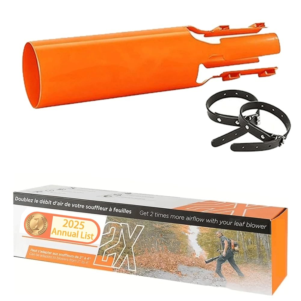 Soplador de aire para soplador de hojas, accesorio de boquilla universal, acelerador de flujo de aire de alta velocidad para tubos de 2 a 4 pulgadas, extensión turbo de plástico que aumenta la