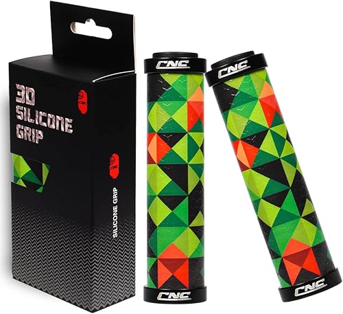 CNC Agarres para manillar de bicicleta, agarres de silicona MTB, empuñaduras de gel para bicicleta de montañaBMXbicicleta..