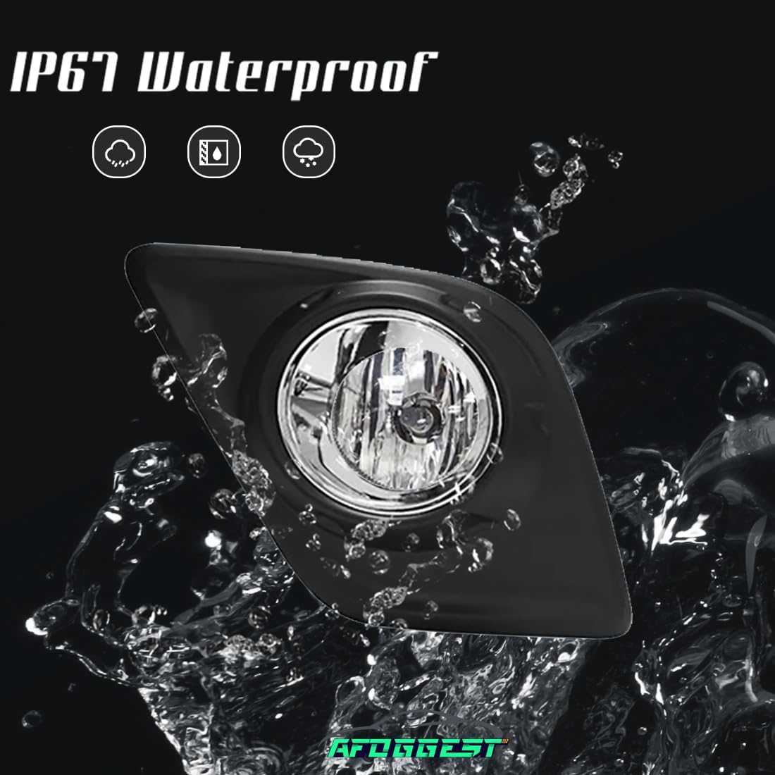 Fog Light For Toyota Hilux Revo 2015 2016 2017 Front Bumper Driving Fog Lamps Assembly Halogen Bulb With Bezel+Wiring Harness