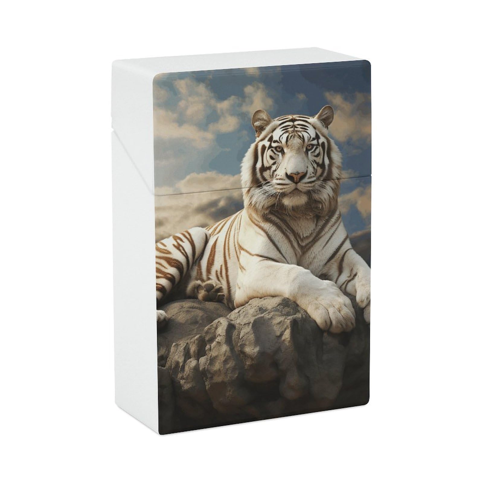 tiger cigarette case Amazon.com: Majestic Tiger Resting Cigarette Case Box King Size 85mm 20  Capacity Push to Open Waterproof Cigarette Case for Women Men Pocket Cigarette  Holder Case Vintage Cigarette Box : Health & Household