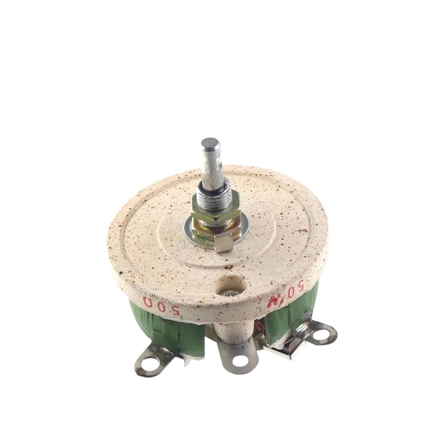 50W BC1 high Power Rheostat Rotary Variable Wire Wound Disc Shape Adjustable Resistor Sliding 1R 2R 3R 5R 10R 15R(150R)
