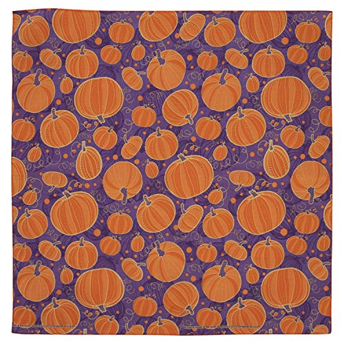 Dancing Pumpkins Bandanas - Dozen Packed - 22x22